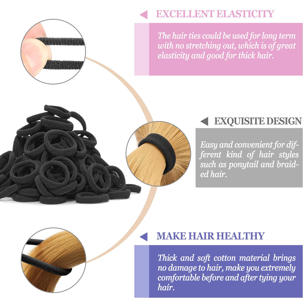 JIRIS hair ties close-up of soft material preventing snag and breakage