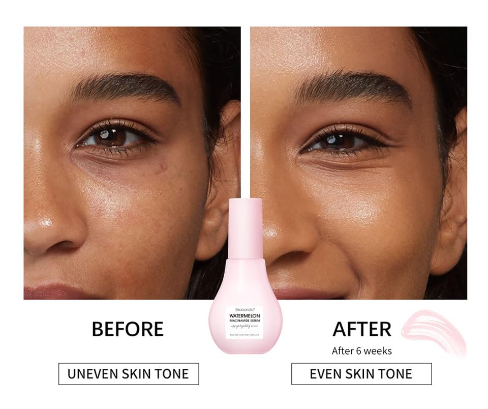 JISKG Glow-primer usage image suggests using serum as makeup base.