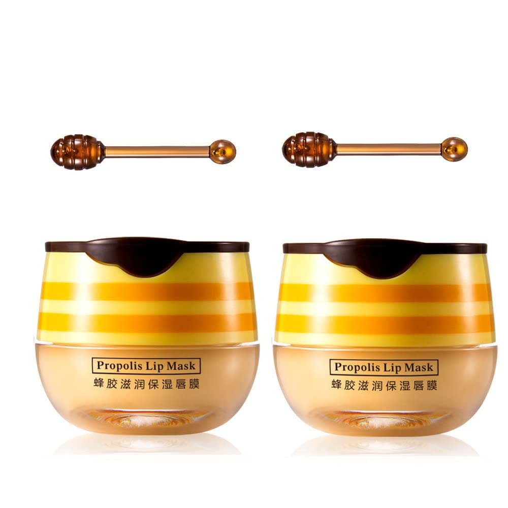 JISKG lip balm honey pot front view for portable lip hydration on the go