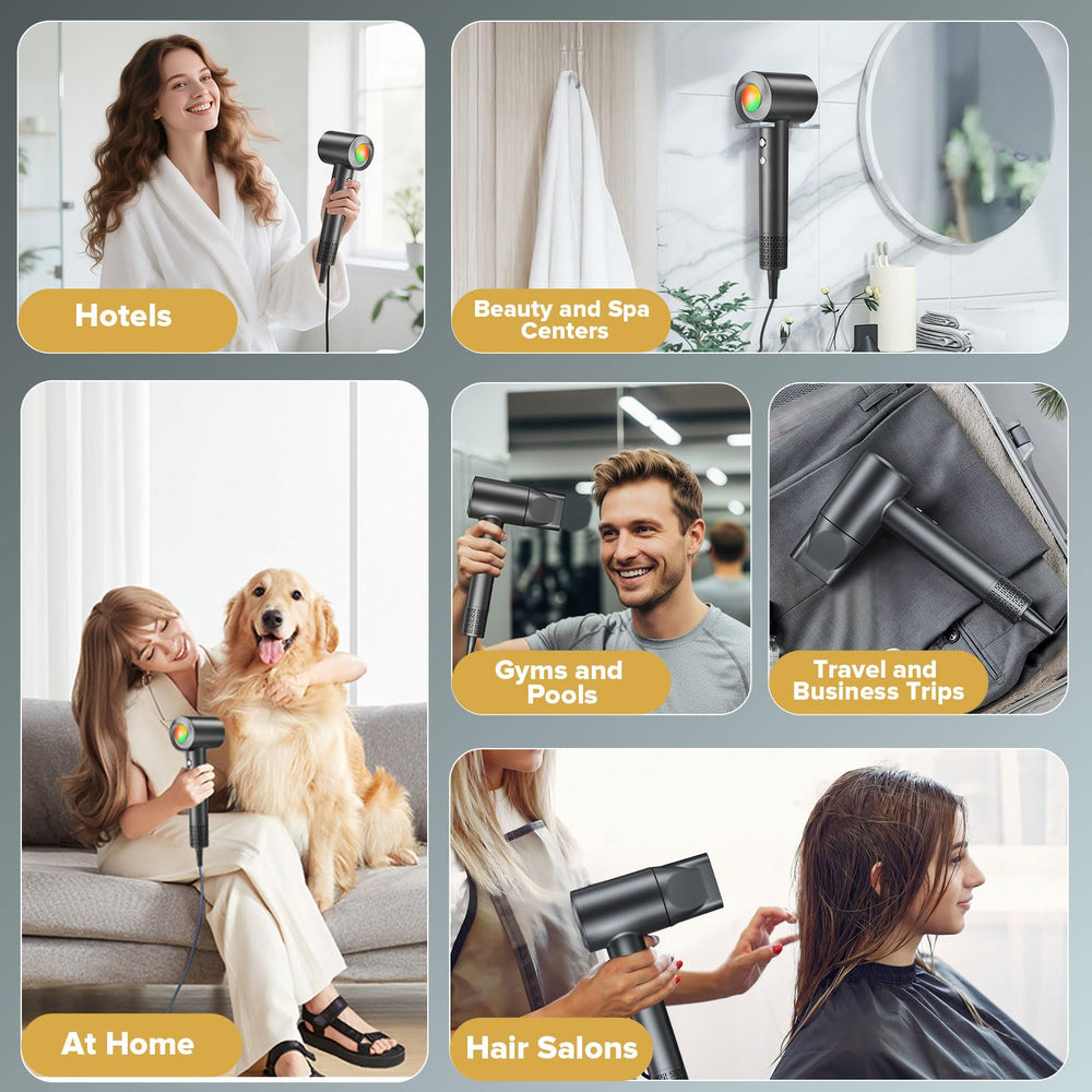 JITOOW travel-compact design fits luggage while delivering fast, quality blowouts