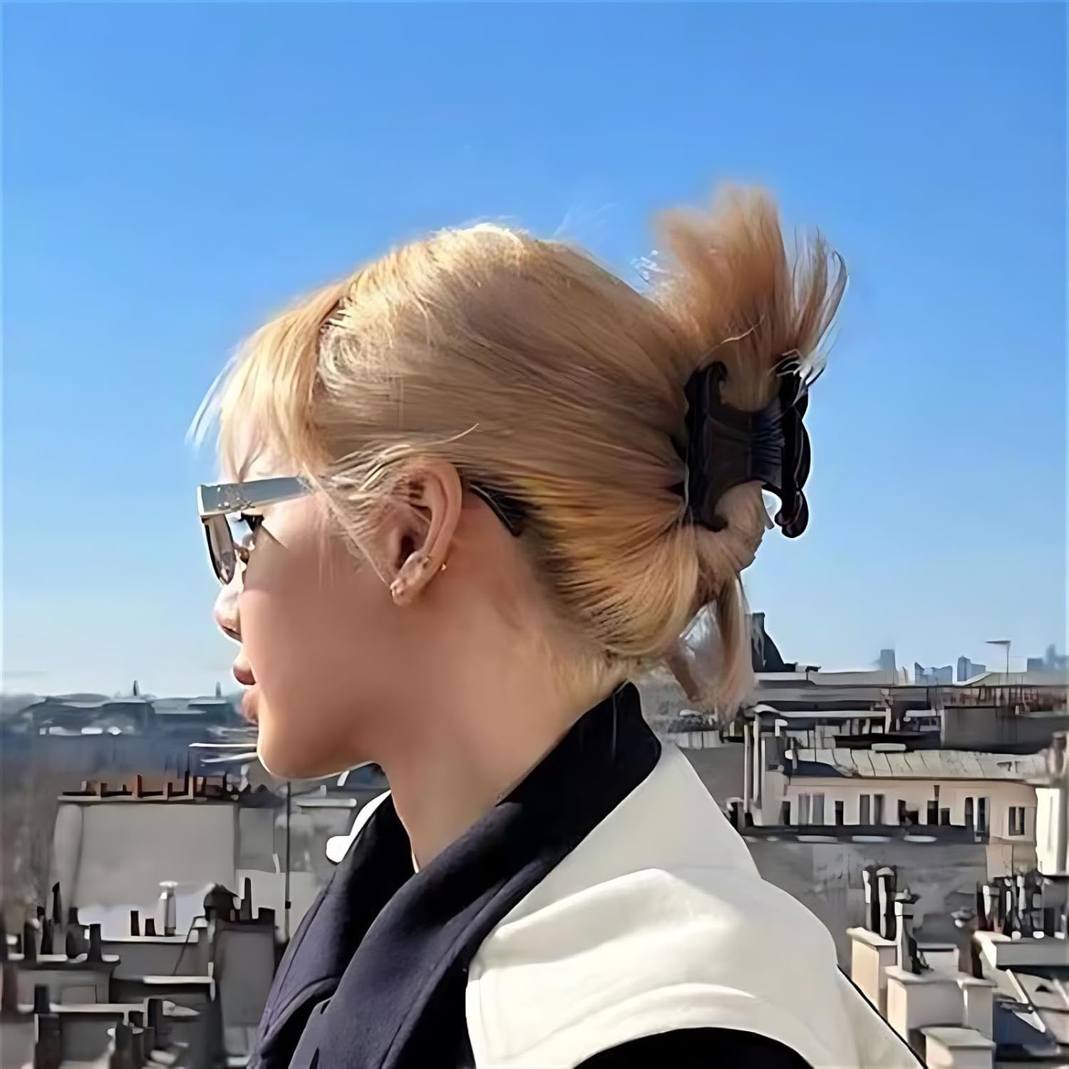 JITUIHOM pink butterfly clip for playful everyday style