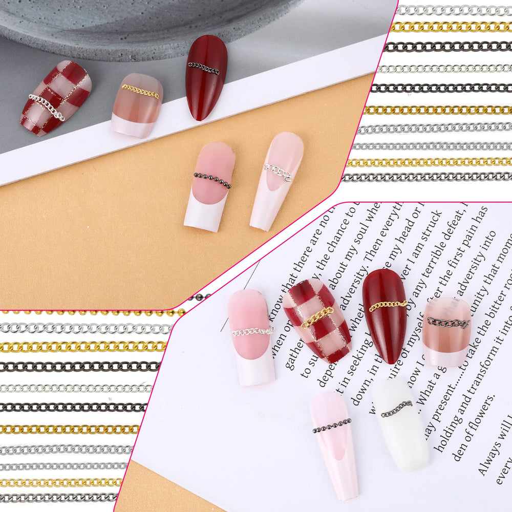 JIYIN nail chains cut to length for custom nail designs
