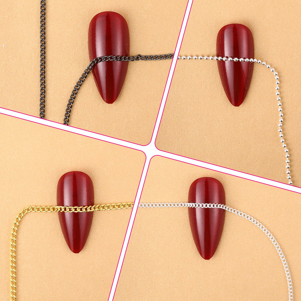 JIYIN metal nail chains decorating a phone case for a unique look