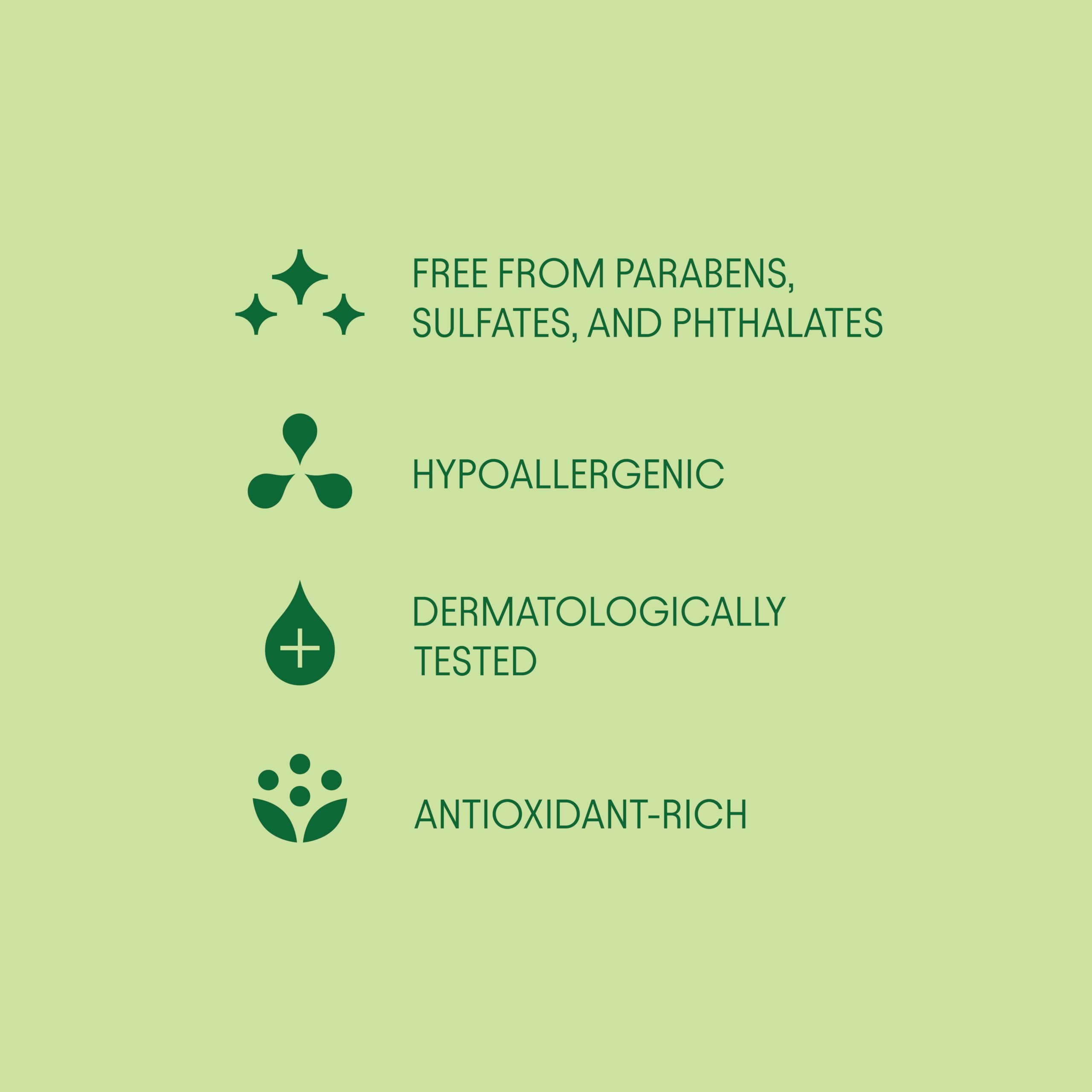 JiYu usage steps illustration showing cleanse, pad application, wait, moisturize.