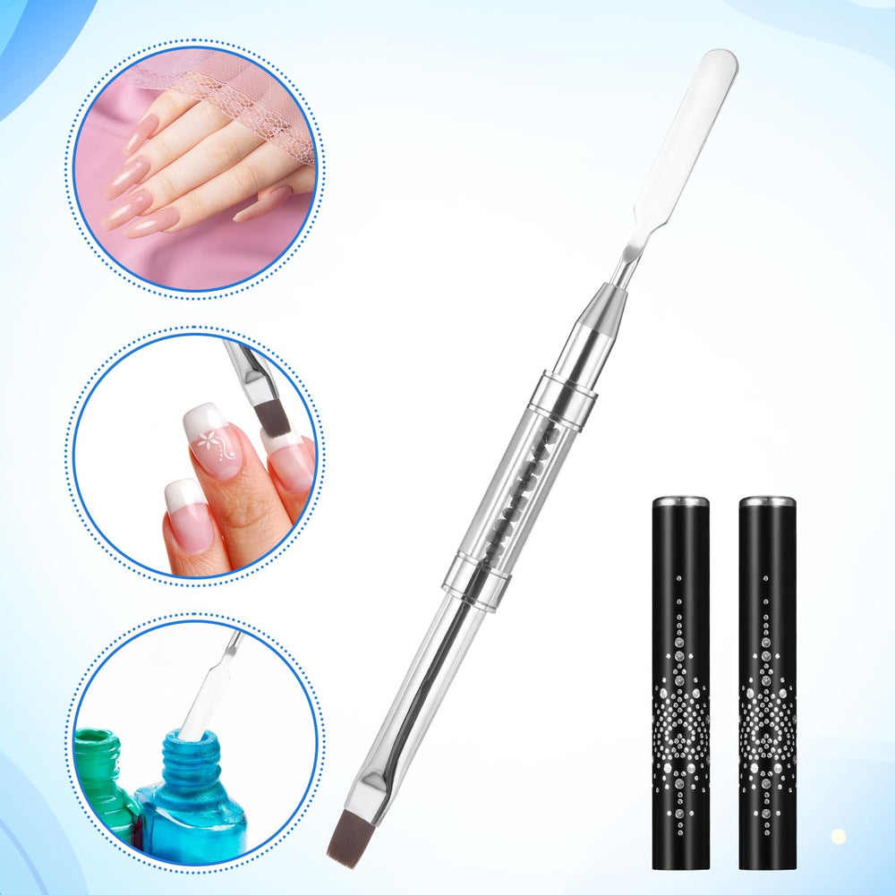 JJUNW nylon bristles offer flexibility without shedding for smooth nail art.