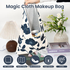 JL LET.DR.JHOME makeup bag open flat display offers easy access to essentials.