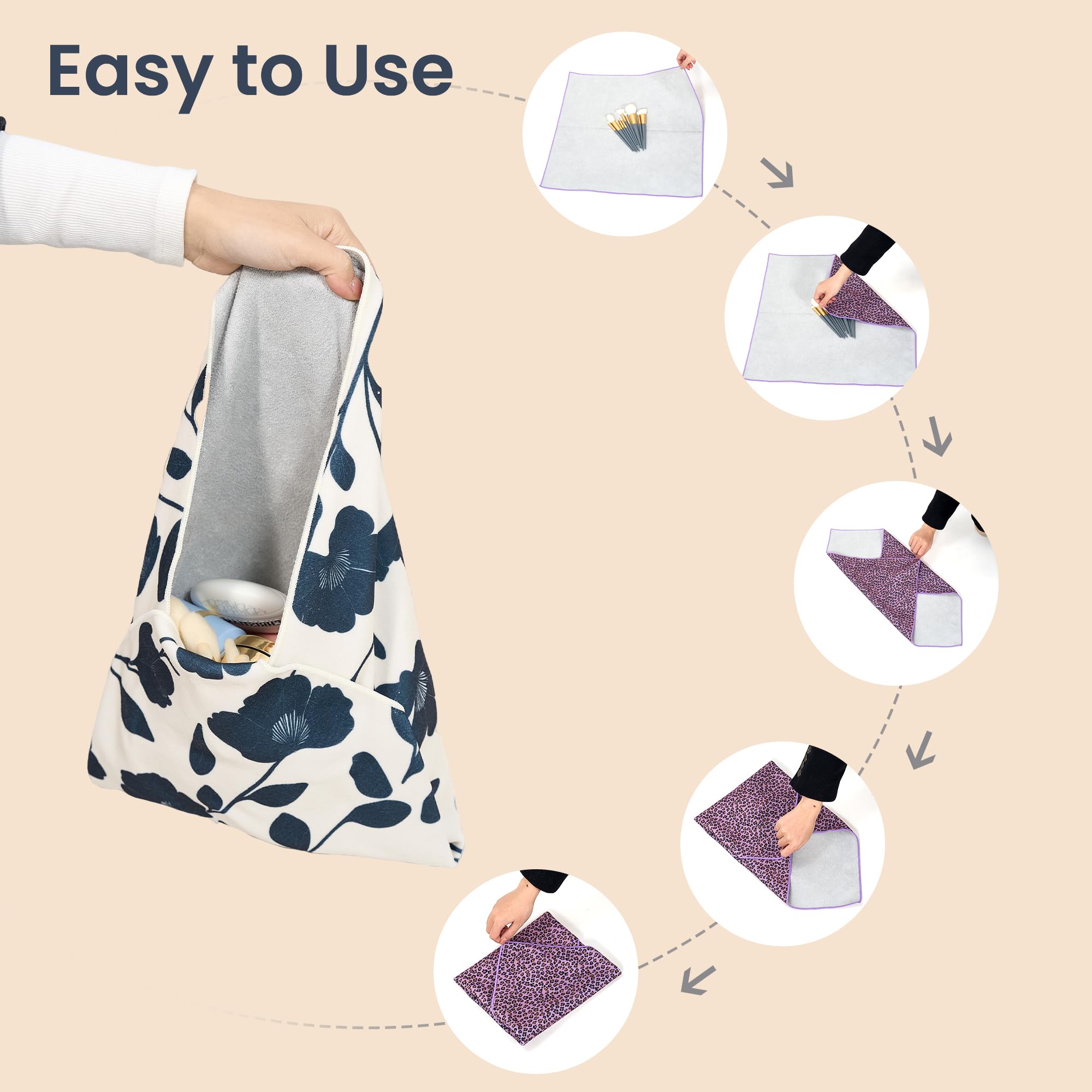 JL LET.DR.JHOME multipurpose storage shows versatile travel bag for cables and cosmetics.