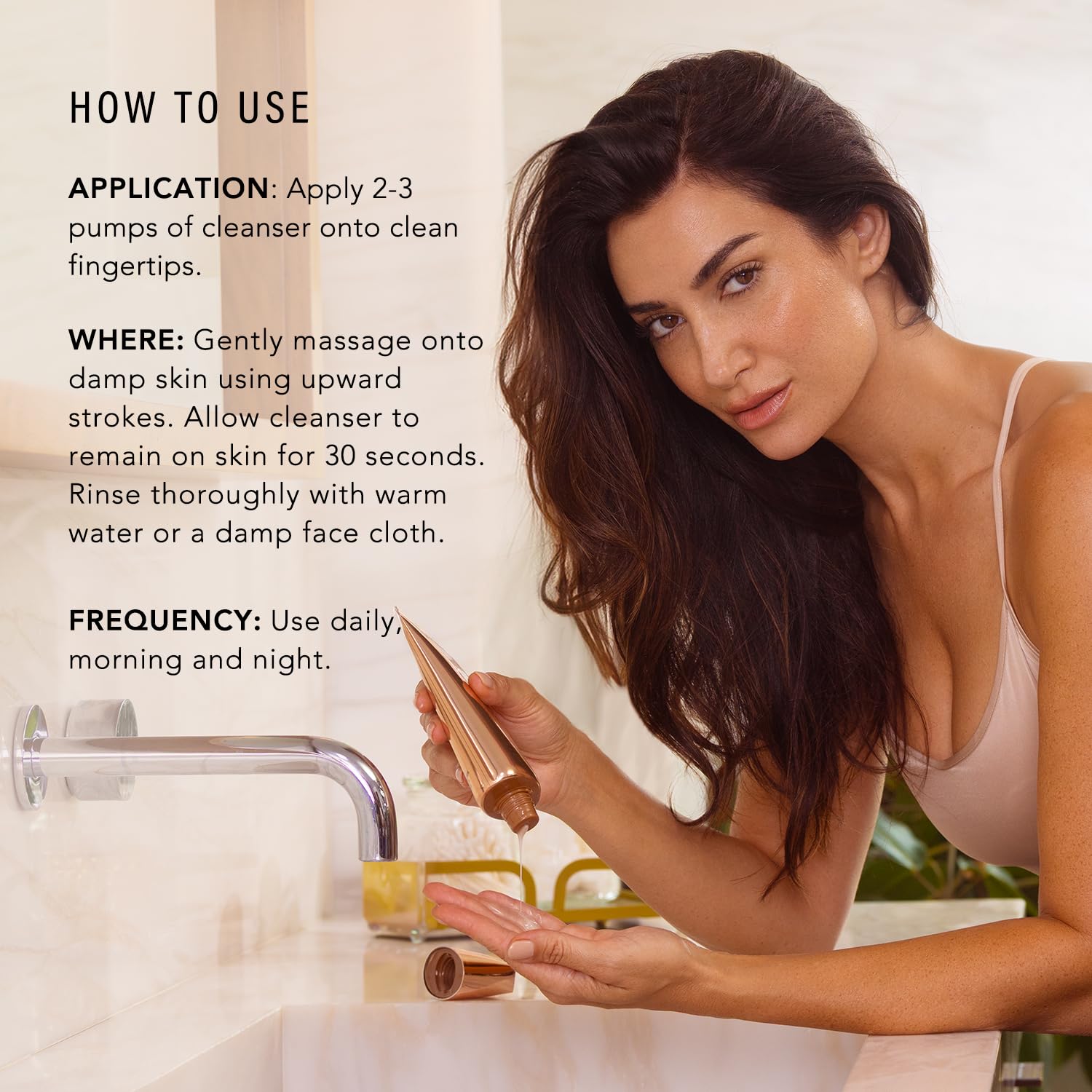 JLO BEAUTY 5 oz tube on vanity for a three-month daily routine