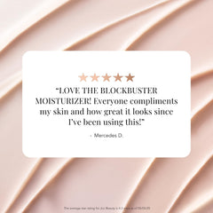 JLO BEAUTY Yeast-derived ferments and peptides for a silky, smooth finish.