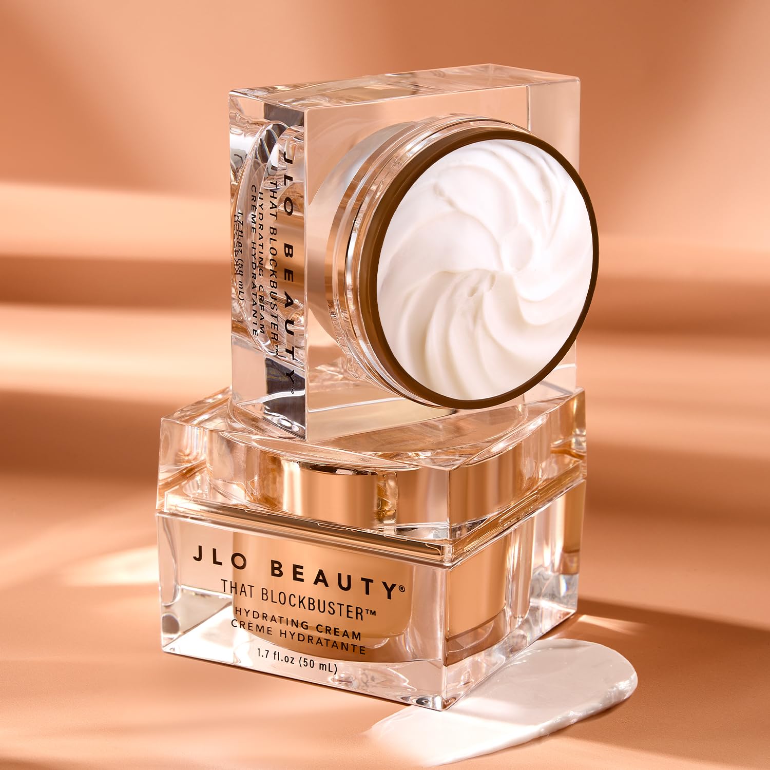 JLO BEAUTY Next-Jen Hyaluronic Acid action indicates deeper moisture binding.