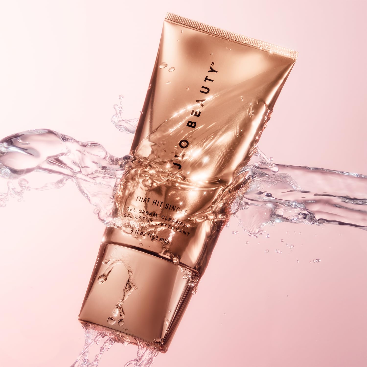 JLO BEAUTY night-time routine setup showing serums pairing for glow