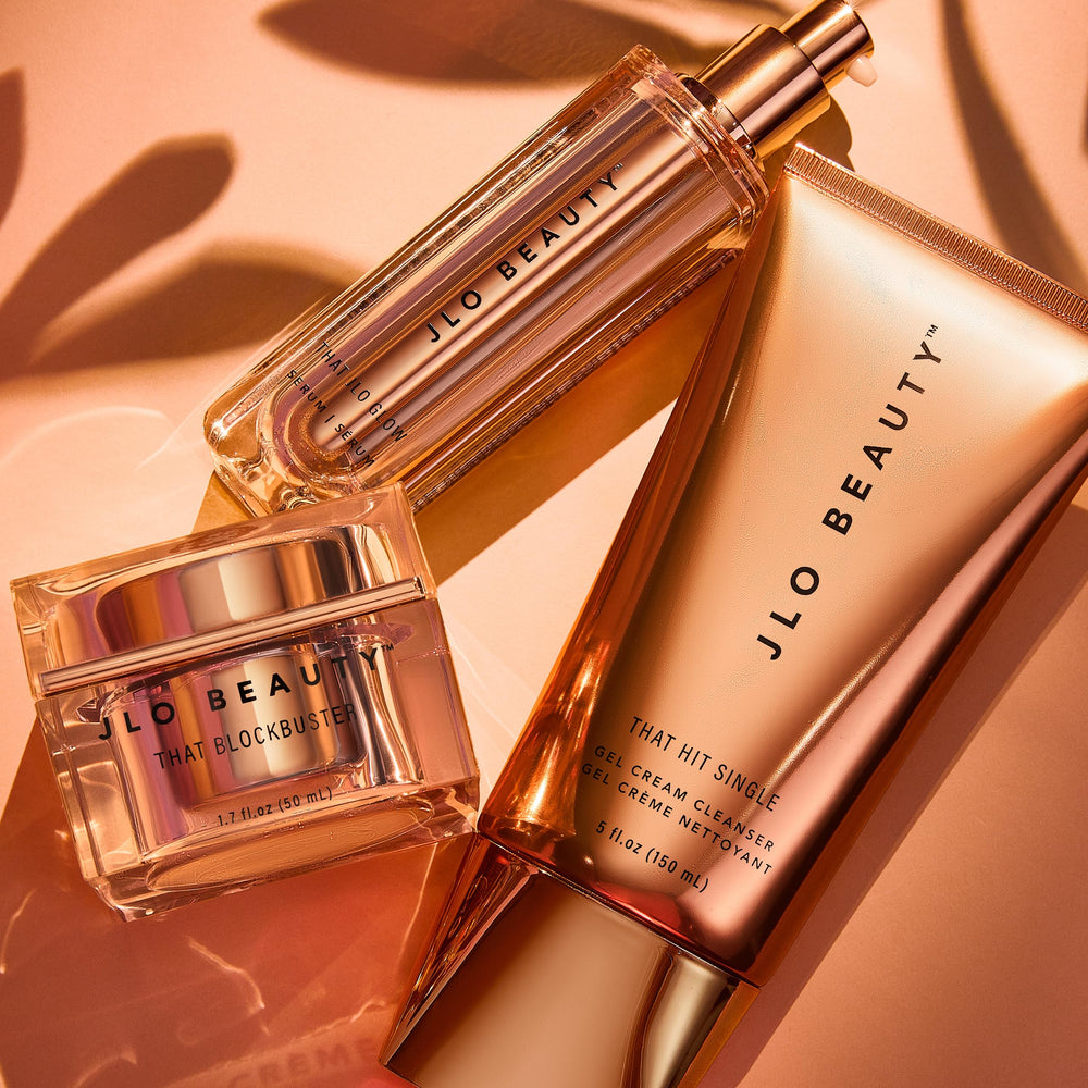 Lifestyle shot of refreshed, radiant complexion after using JLO BEAUTY Starter Kit