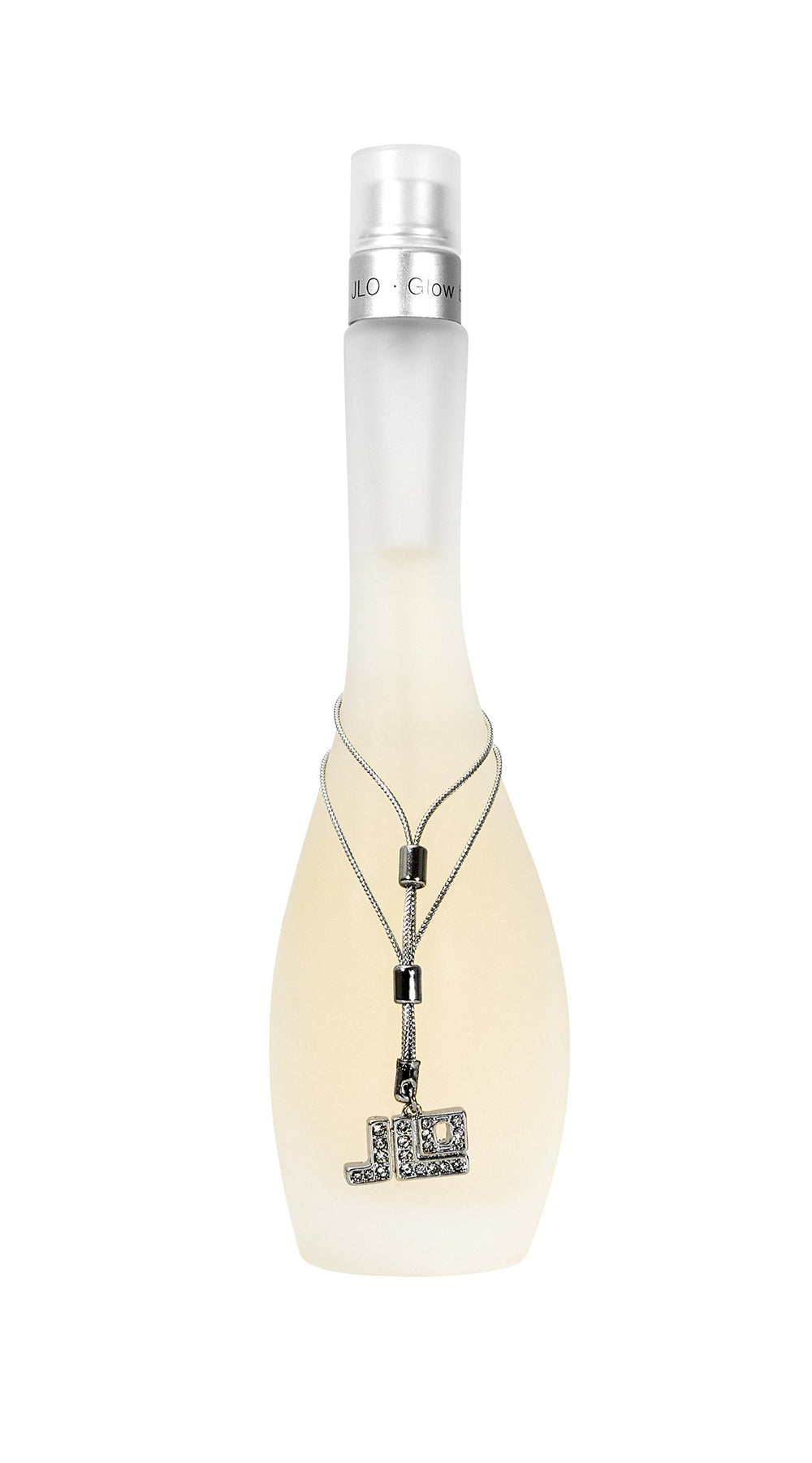 Glow by Jennifer Lopez bottle close-up showcases a sleek, modern design