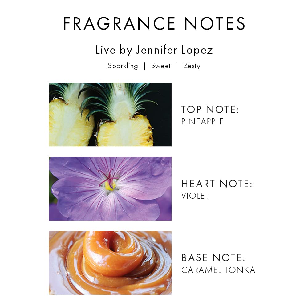 Jennifer Lopez Live EDP box packaging showing a retail-ready presentation