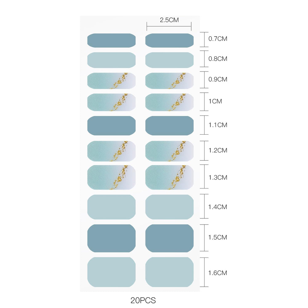 JMEOWIO semi-cured gel nail wraps ready to use for quick manicure