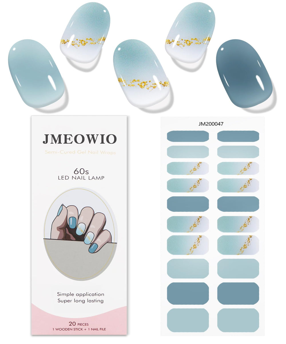 JMEOWIO UV LED curing image showing durable long lasting nail art