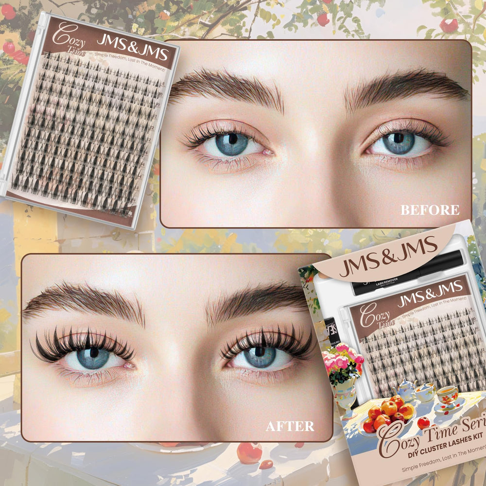 JMS&JMS diy-lash-extension-application supports at-home styling with customizable looks.
