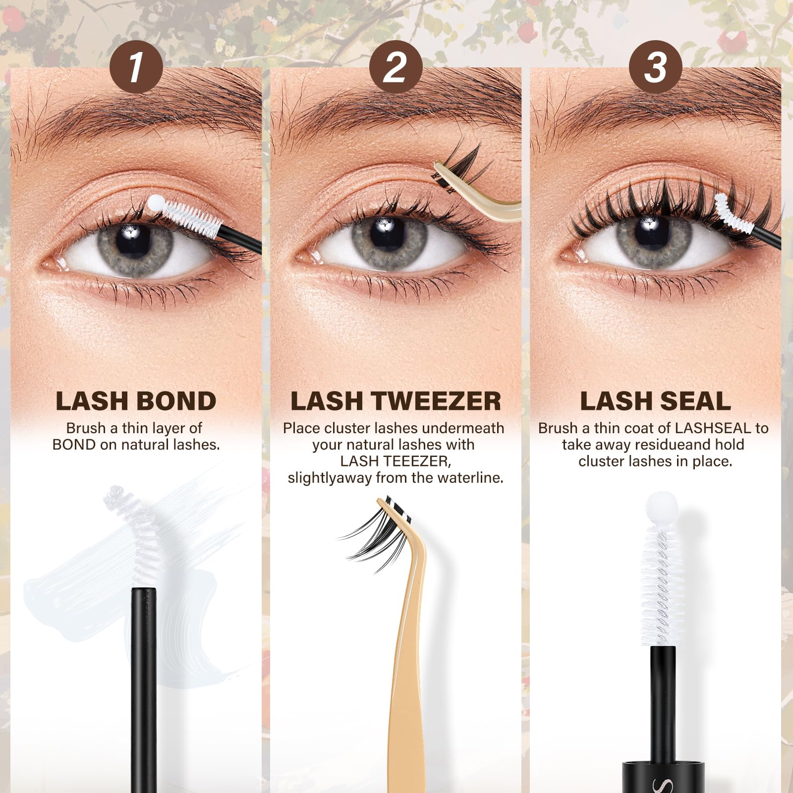 JMS&JMS Lash Clusters long lasting hold up to 72 hours during workouts