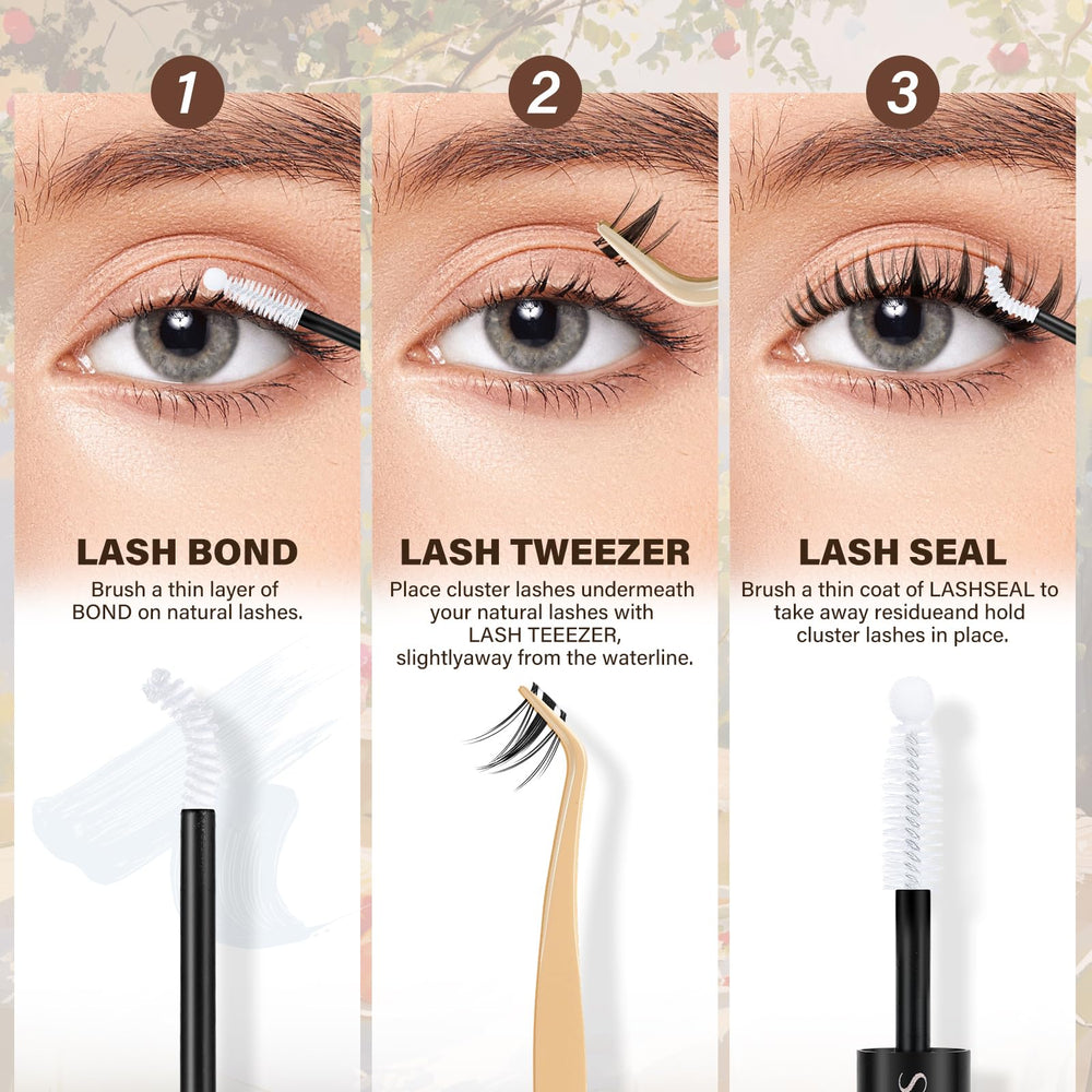 JMS&JMS Lash Clusters long lasting hold up to 72 hours during workouts