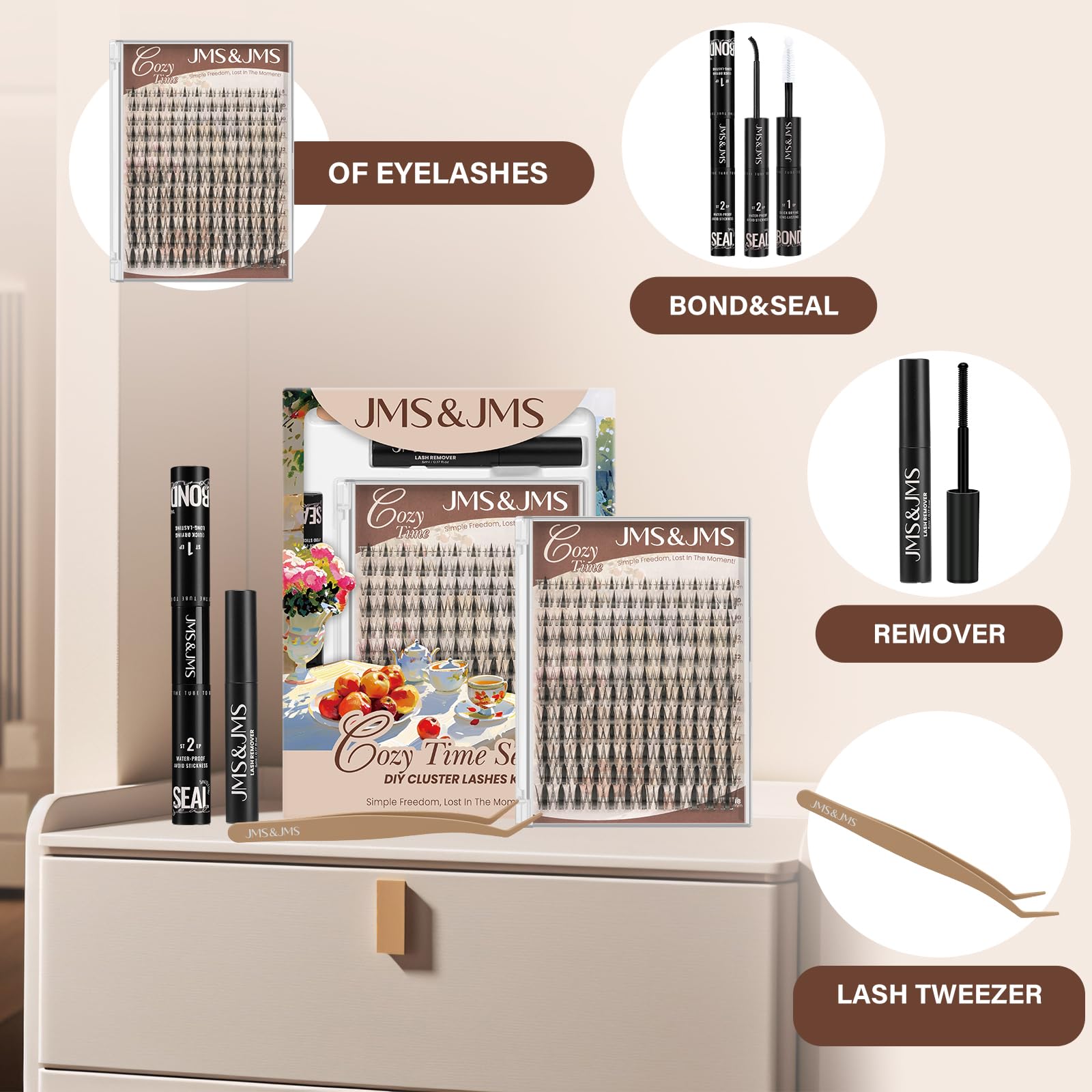 JMS&JMS natural-soft-false-lashes deliver light comfort suitable for all-day wear.