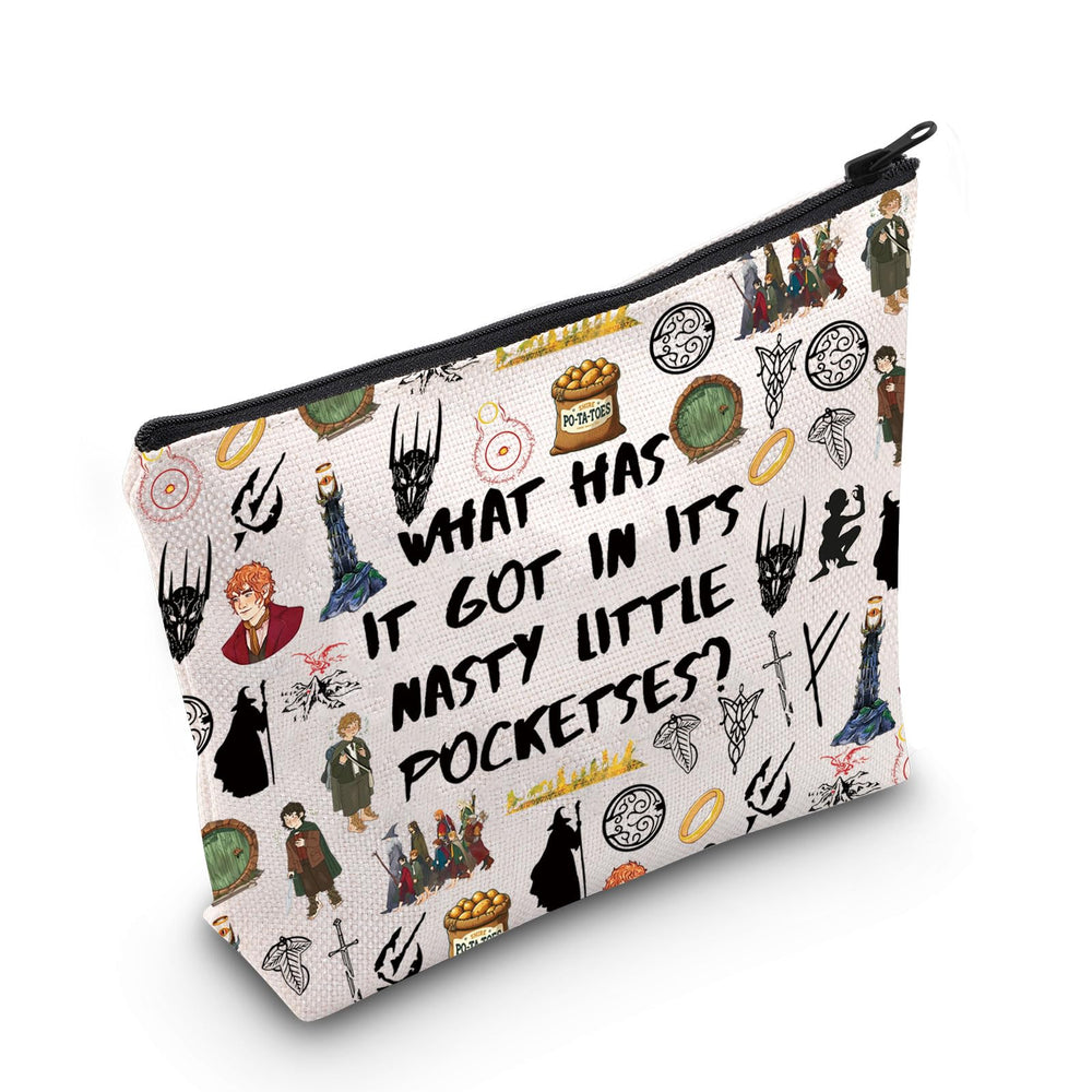 JNIAP Fantasy Movie Makeup Bag easy wipe-clean care guidance