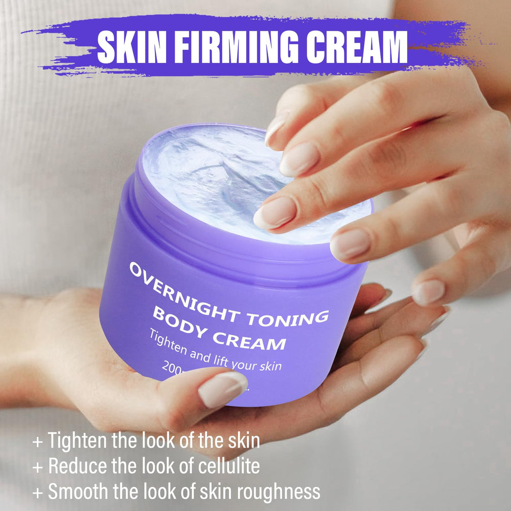 Jnshu Xufed Dream Overnight Toning Whip application shows easy nightly use for firmer texture.