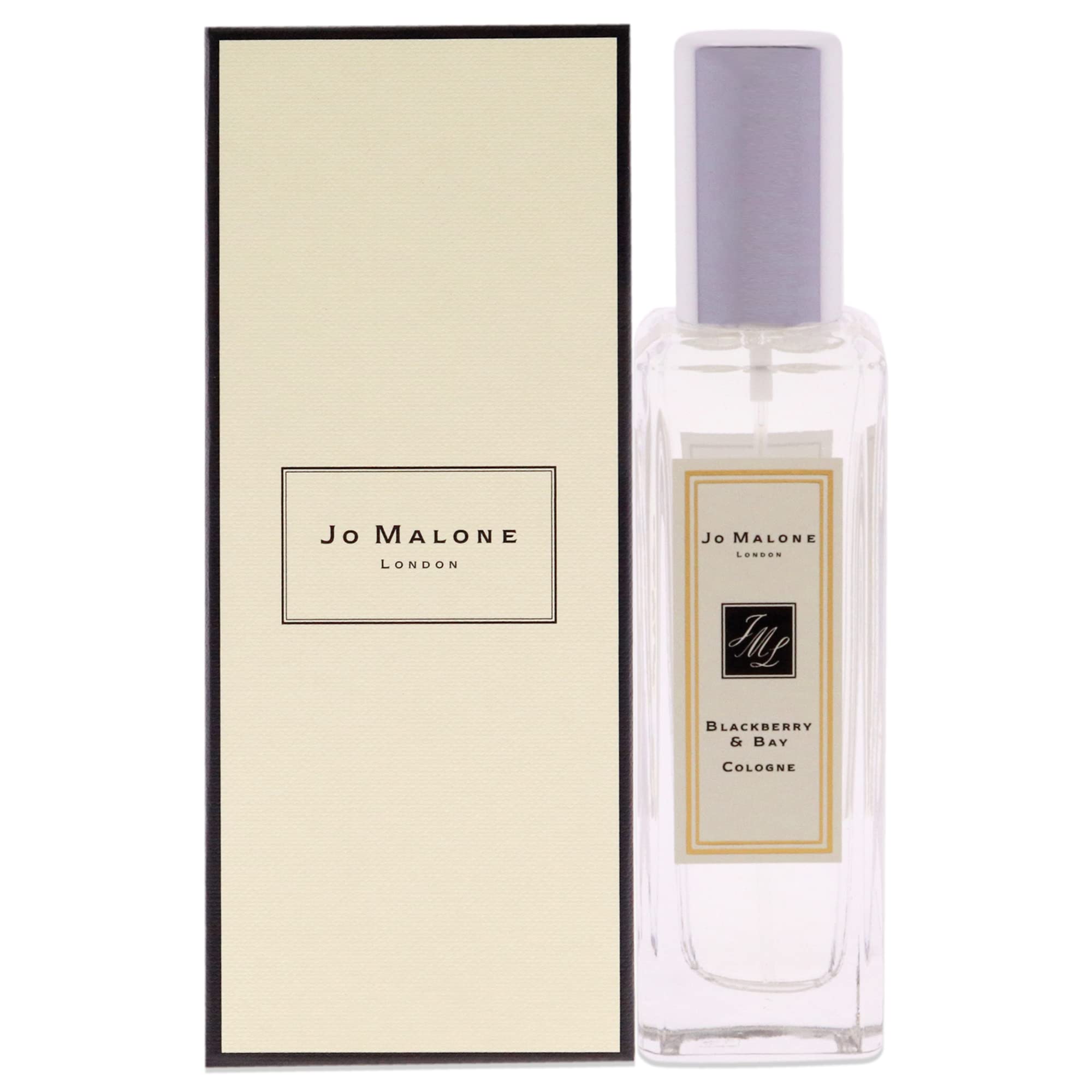 Jo Malone Blackberry & Bay bottle close-up for a refined scent experience.