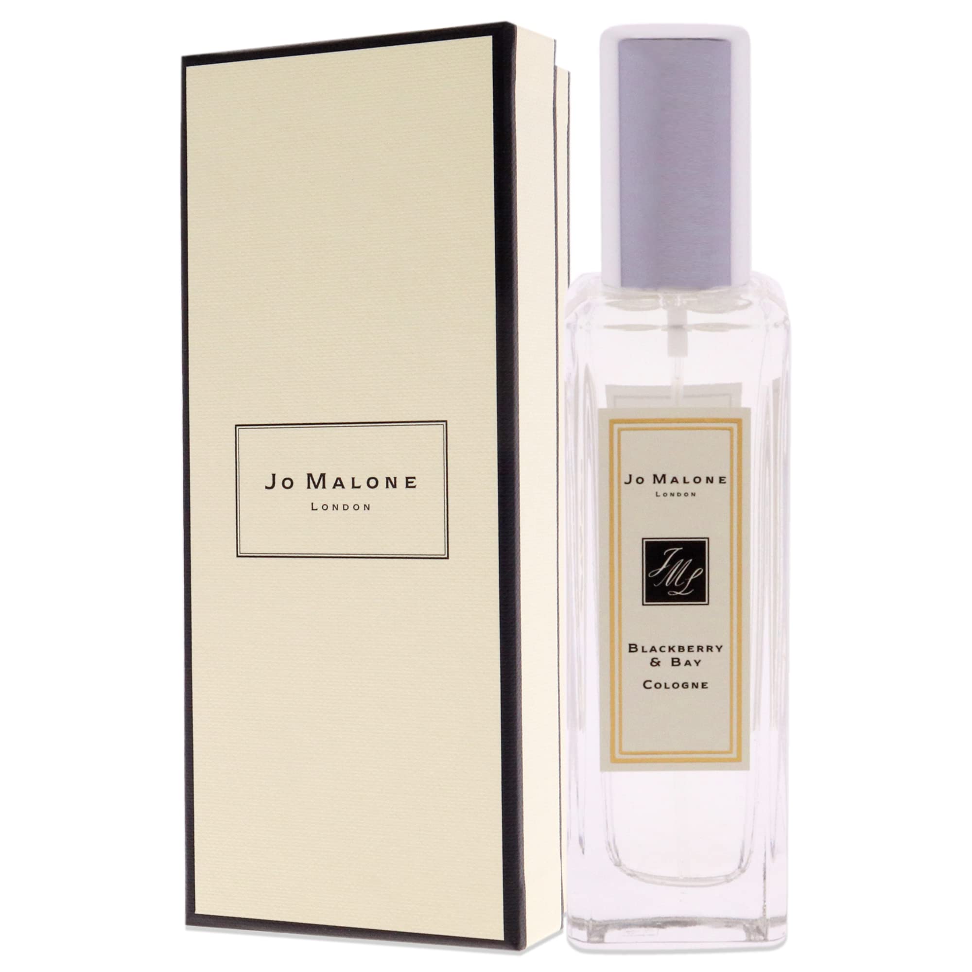Jo Malone Blackberry & Bay notes map highlighting blackberry, bay leaves, cedar aroma.