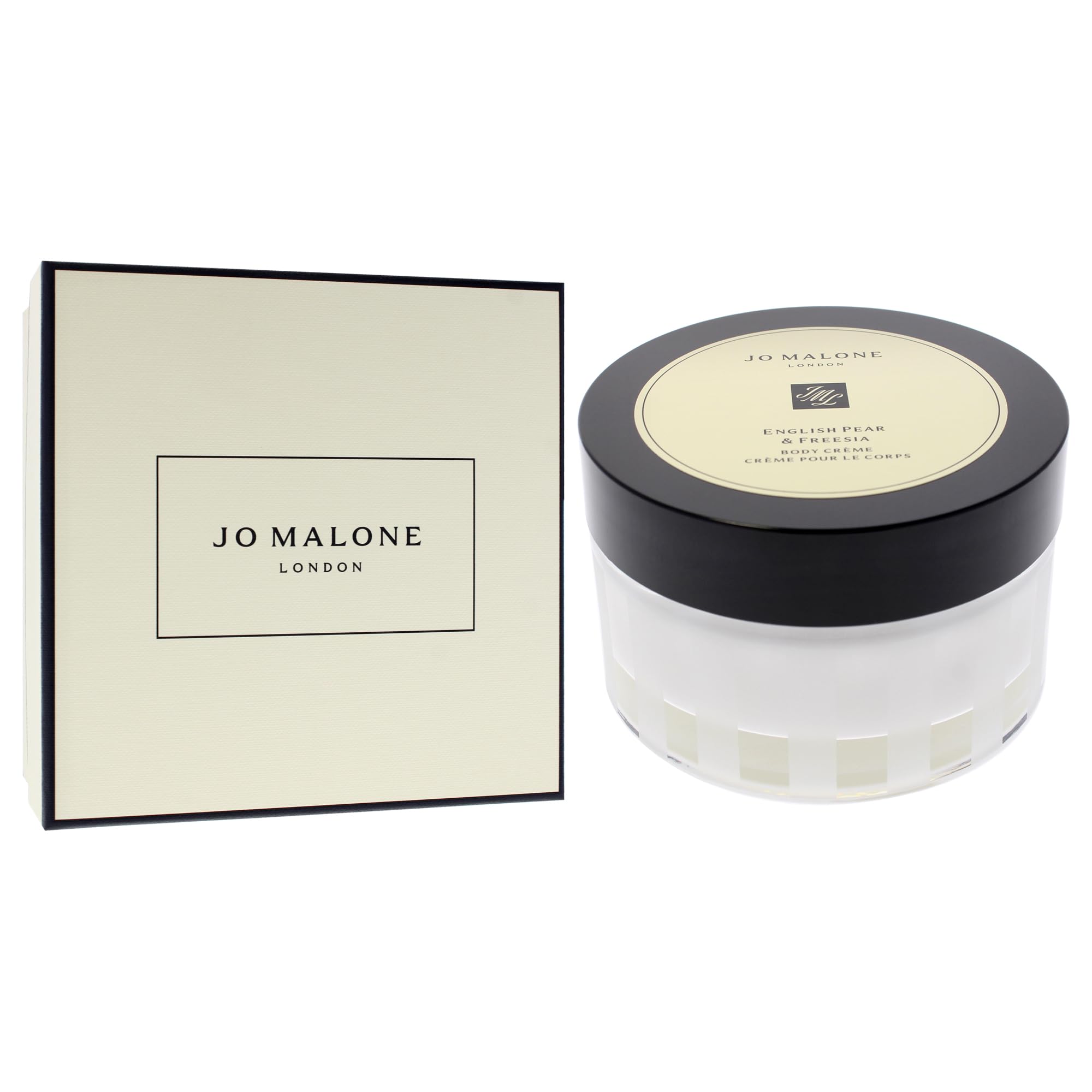 Jo Malone English Pear & Freesia Body Creme lid-open shot for easy application