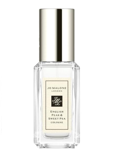 Jo Malone English Pear & Sweet Pea bottle pour offers unisex, light floral freshness
