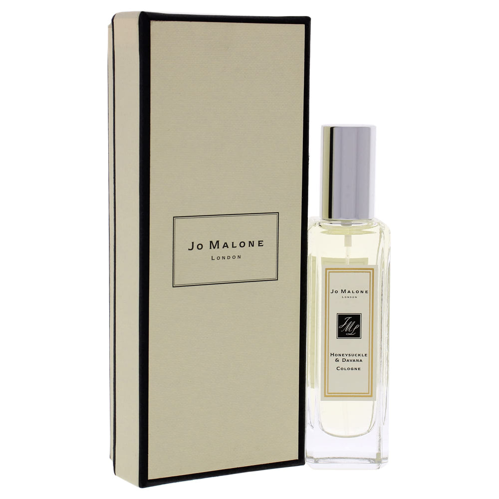 Jo Malone Honeysuckle and Davana packaging box presents inviting multi-color design for gifting