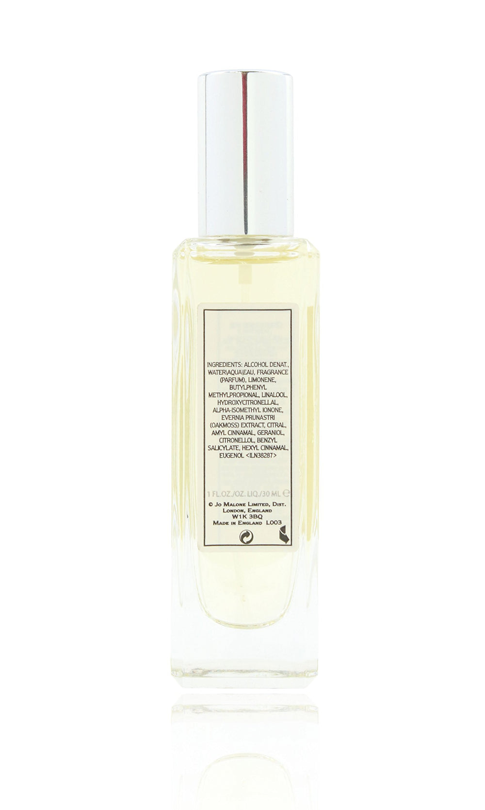 Jo Malone Lime Basil Mandarin side view bottle highlights compact travel-friendly size