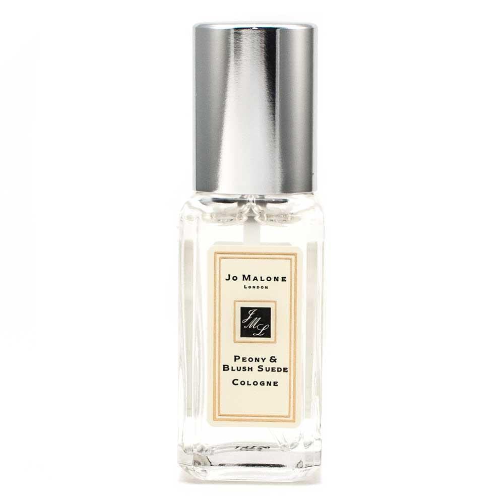 Jo Malone Peony & Blush Suede bottle close-up, ideal for elegant daily wear.