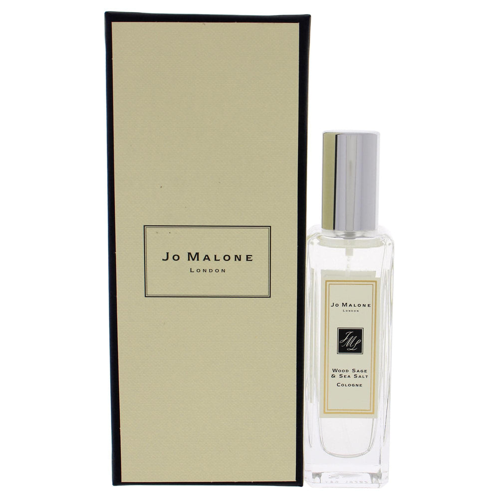 Jo Malone Wood Sage & Sea Salt bottle close-up for daily wear with coastal freshness.