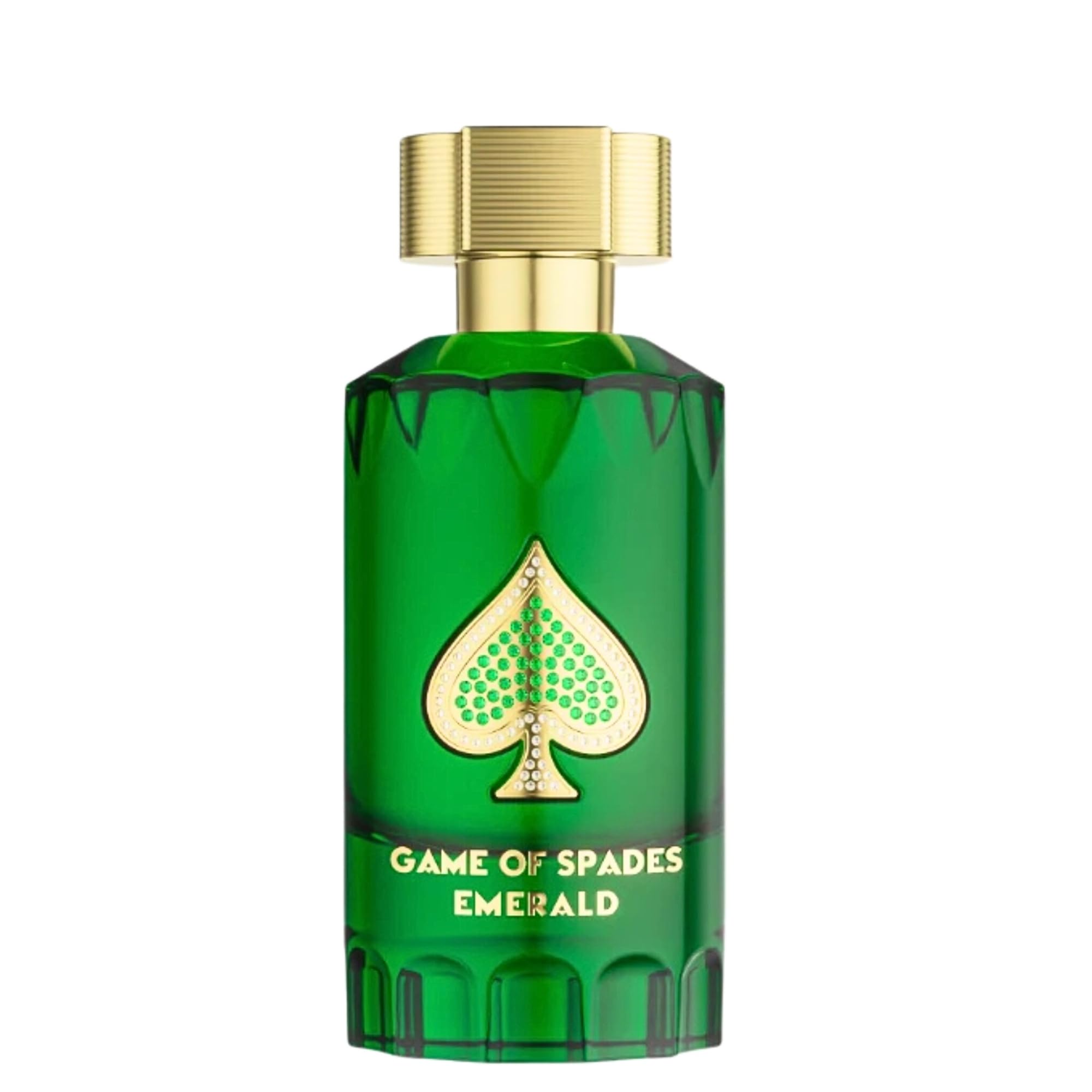 Jo Milano Game of Spades Emerald packaging display evokes elegant luxury.