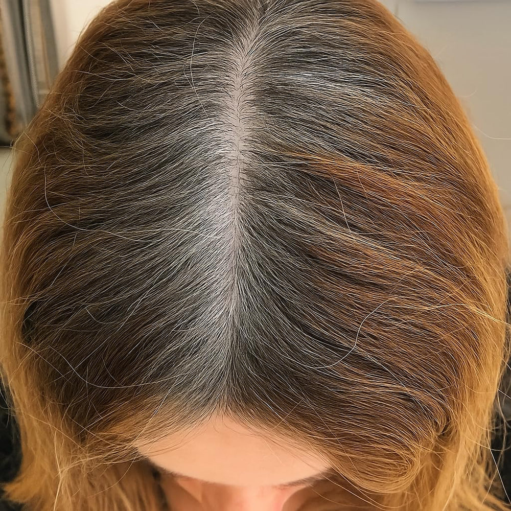Joan Rivers Beauty Great Hair Day ash blonde powder being applied to roots