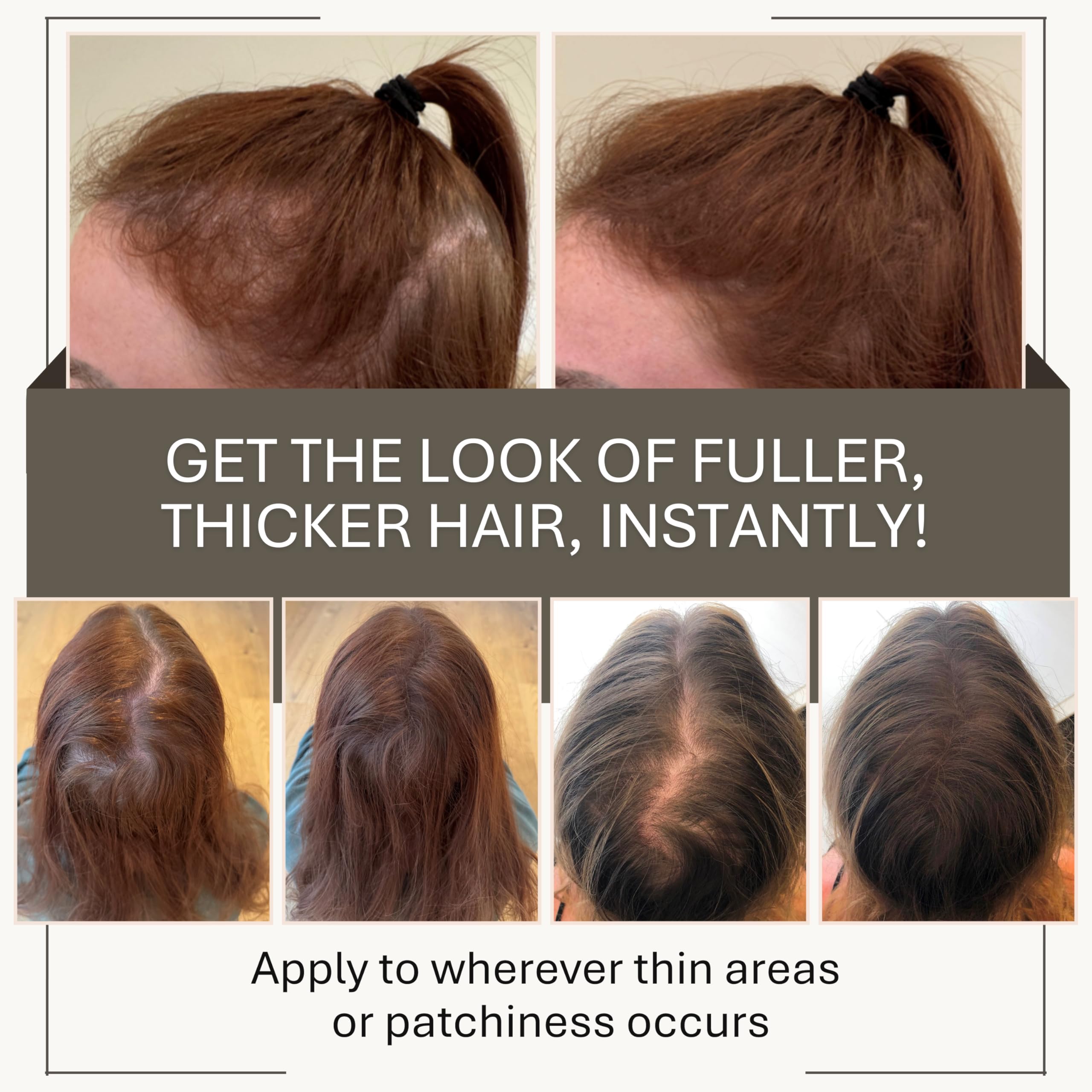 Joan Rivers Beauty Great Hair Day hairline-fill demonstrates discreet coverage near the scalp.