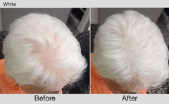 Joan Rivers Great Hair Day powder applied to roots for instant fullness