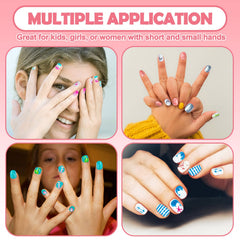 JOAOYO 12 sizes of nail tips fit growing kids' nails