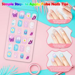 JOAOYO pre-glued nails show easy application for kids’ crafts and dress-up play