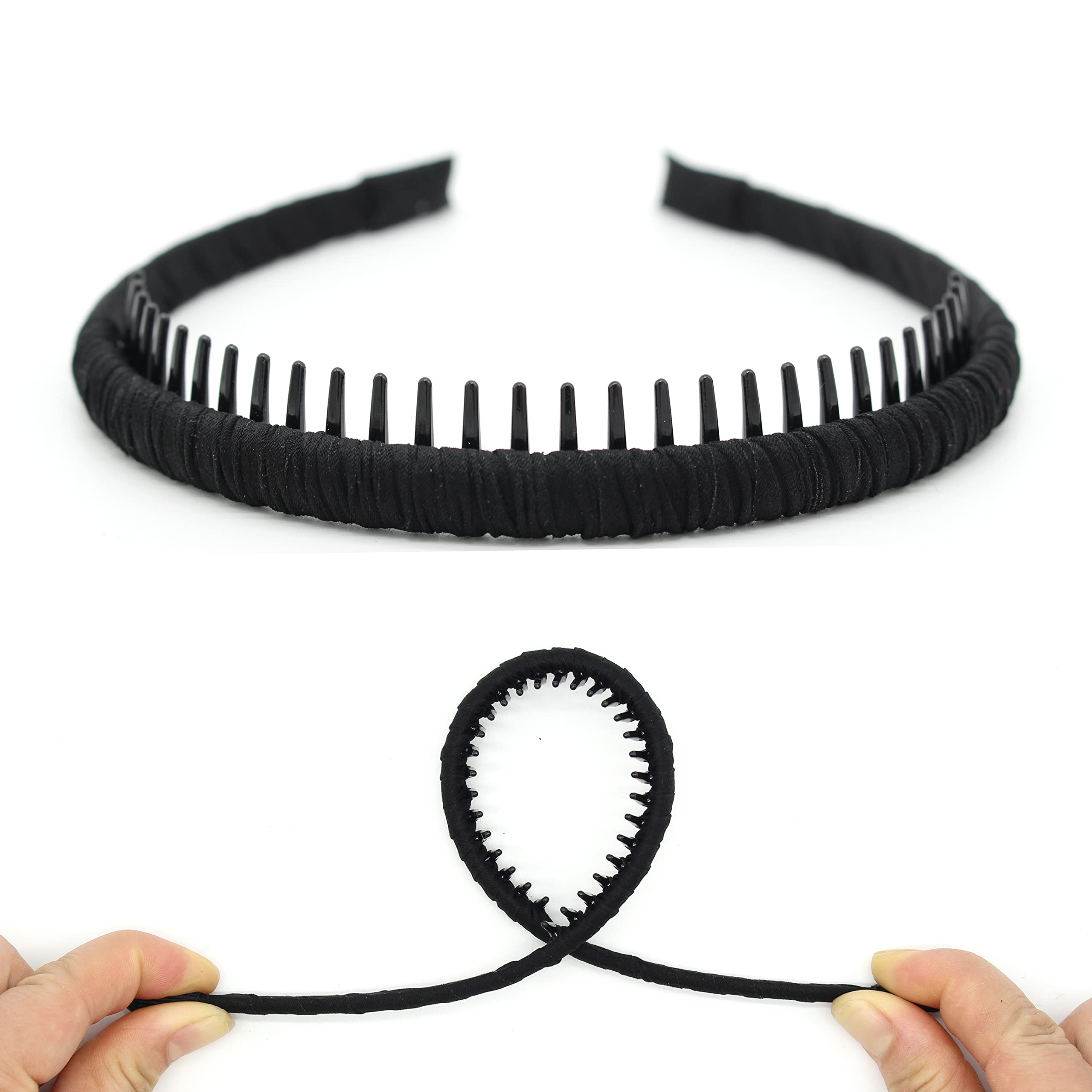 JOBAND adjustable teeth headband lets you customize fit for comfortable all-day wear.