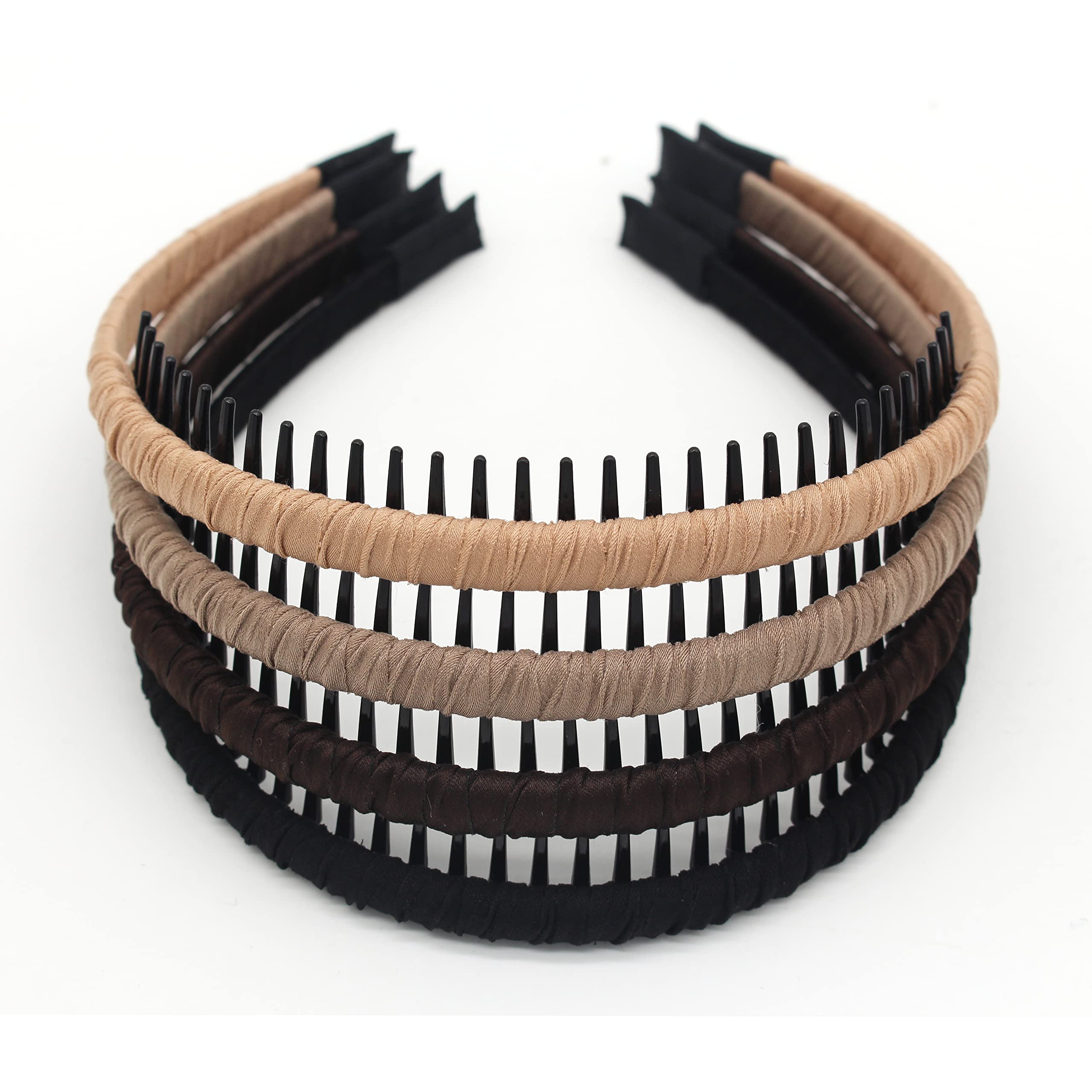 JOBAND four-piece hairbands with non-slip zigzag grip keep hair in place during workouts.