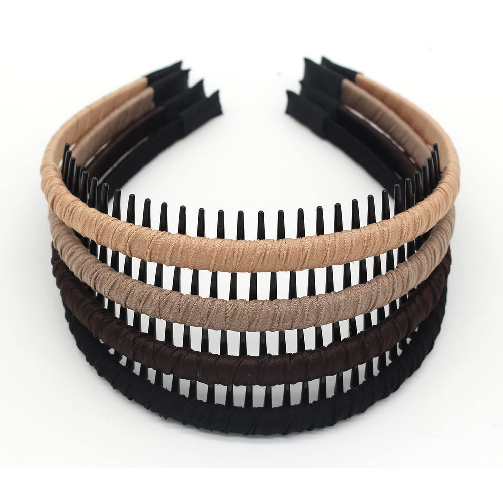 JOBAND four-piece hairbands with non-slip zigzag grip keep hair in place during workouts.