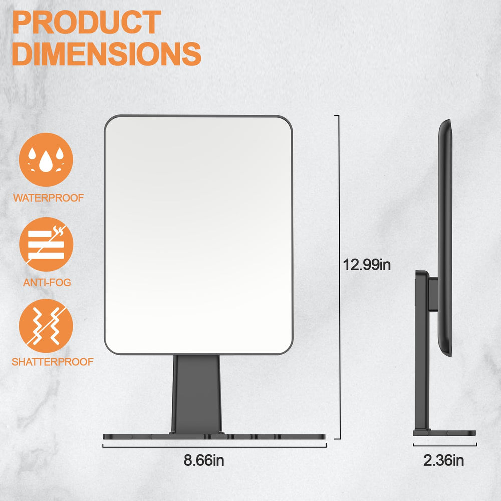 Jobsonslates shower mirror with razor holder keeping razors within reach