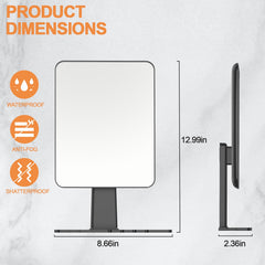 Jobsonslates shower mirror with razor holder keeping razors within reach