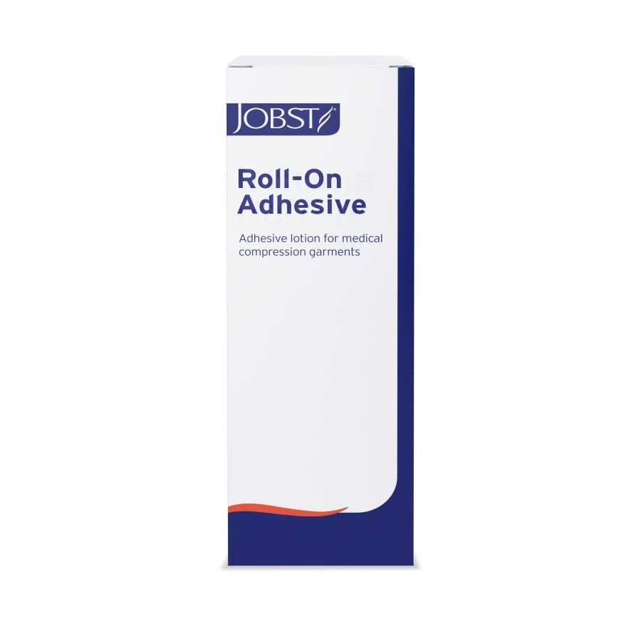 JOBST Roll-On Adhesive application on arm shows secure fit for daily activities.