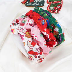 Jocbean green patterns scrunchie ideal for stylish buns and seasonal outfits