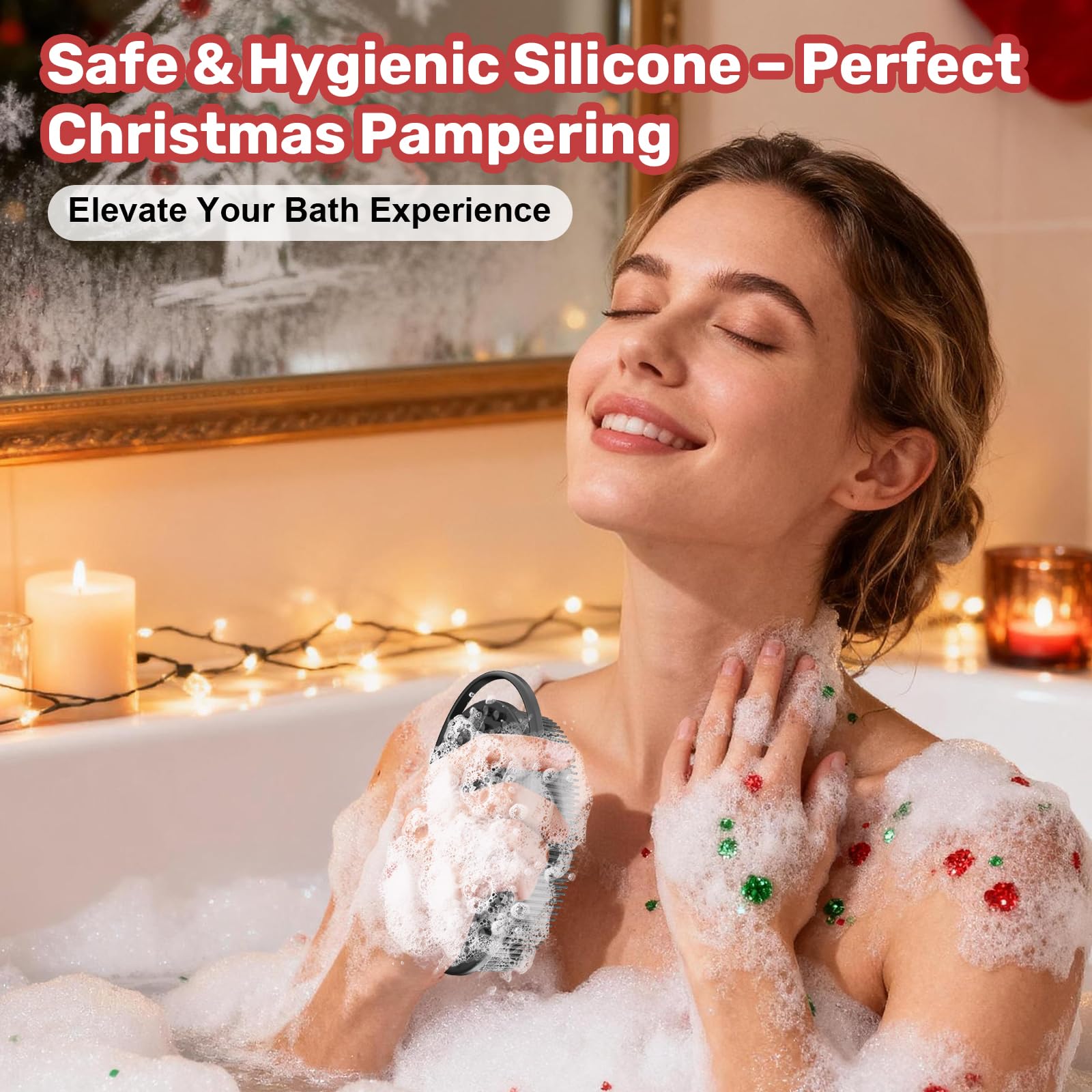 JODBUY silicone body scrubber bulk gift image promoting stocking stuffer sets