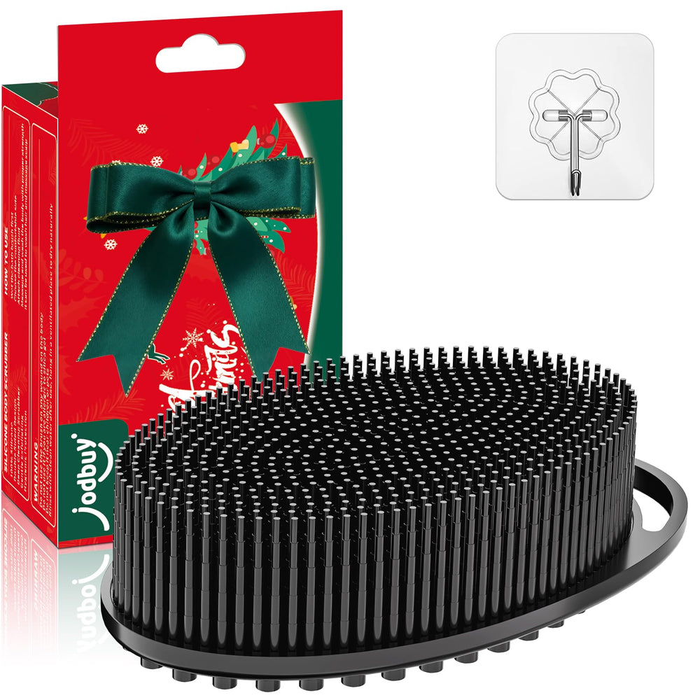 JODBUY silicone body scrubber closeup for gentle exfoliation and cleansing
