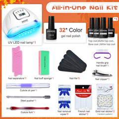 JODSONE 32-color gel polish collection showing diverse shades for versatile looks.